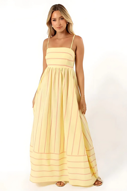MEYRA | Sommer Gestreiftes Maxikleid