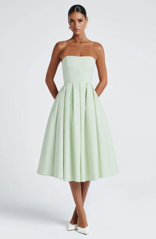 LAILA-MARIE | Curve Torch Midikleid