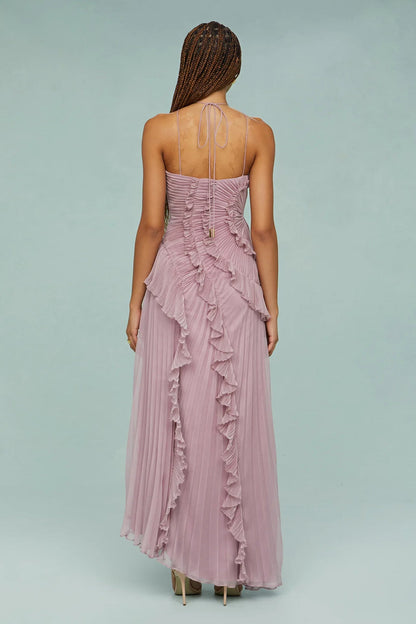 LIYANA | Spiral-Rüschenkleid