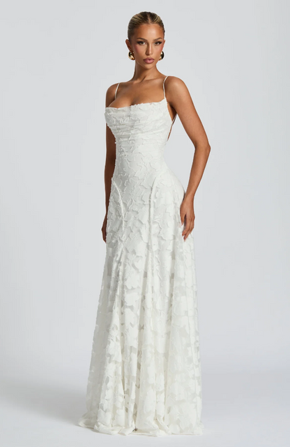 SOFIA | Elegantes Spitzen Maxi Kleid