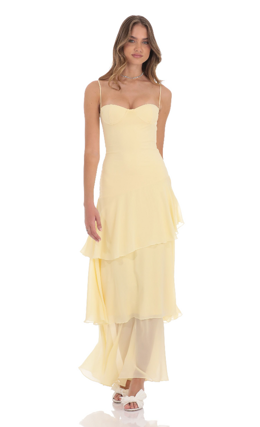 LUCY | Zeitloses Midikleid mit Zarten Lagen