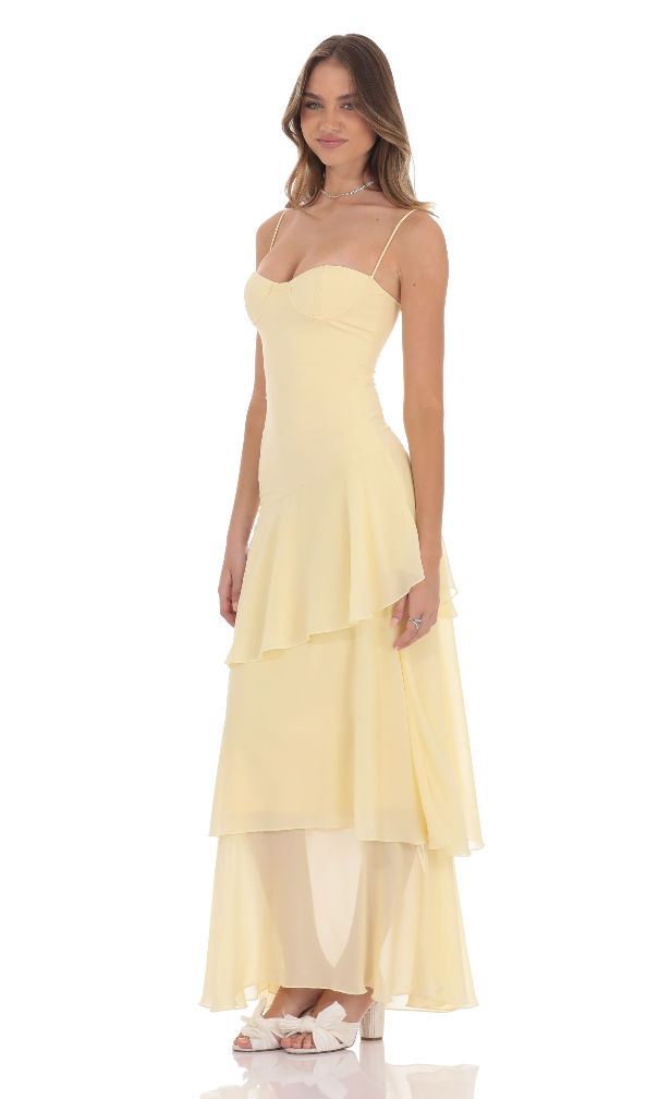 LUCY | Zeitloses Midikleid mit Zarten Lagen