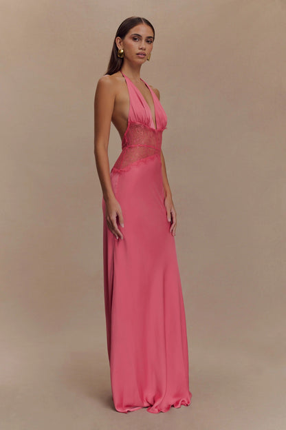 SELINA | Stilvolles Maxikleid mit Transparenter Taille