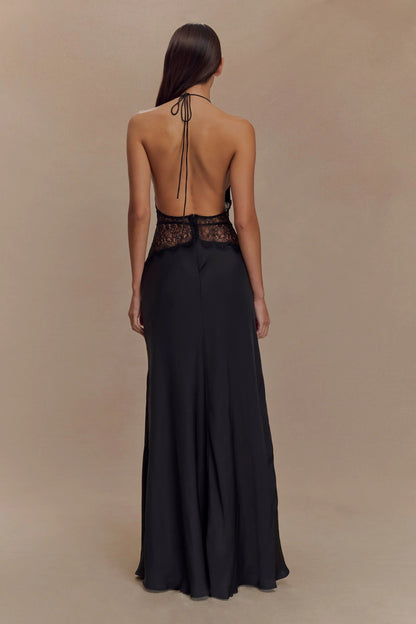 SELINA | Stilvolles Maxikleid mit Transparenter Taille