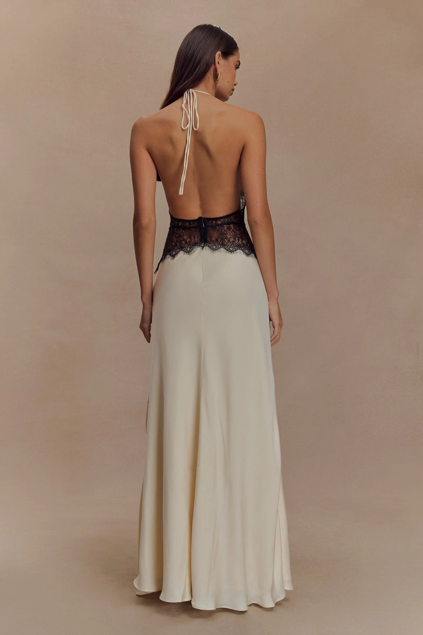 SELINA | Stilvolles Maxikleid mit Transparenter Taille