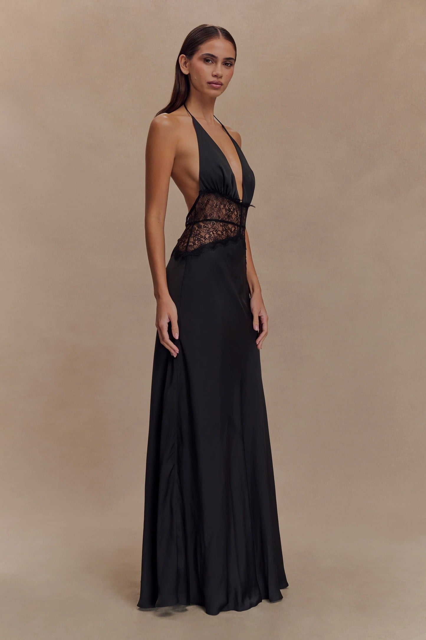SELINA | Stilvolles Maxikleid mit Transparenter Taille