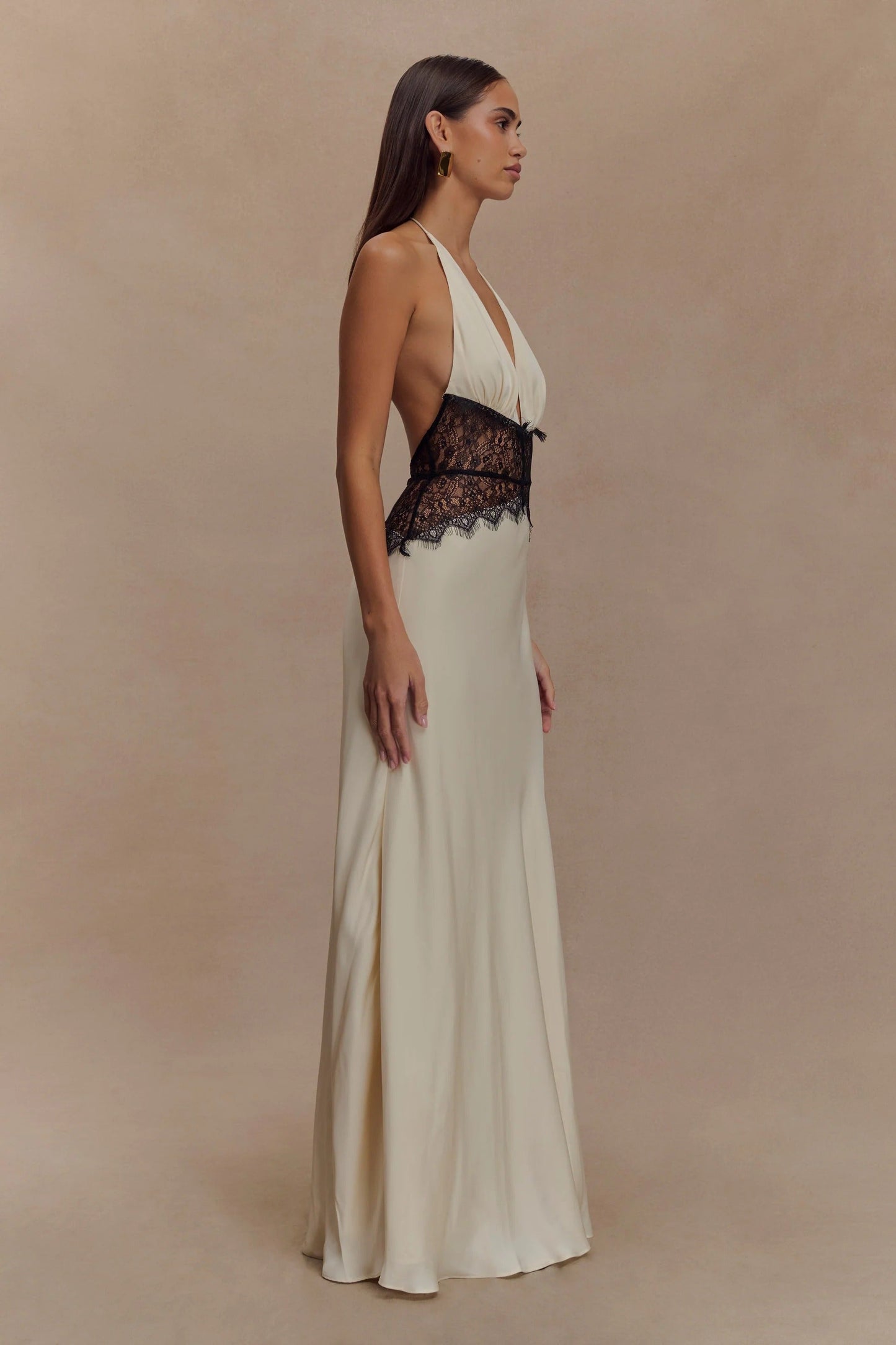 SELINA | Stilvolles Maxikleid mit Transparenter Taille