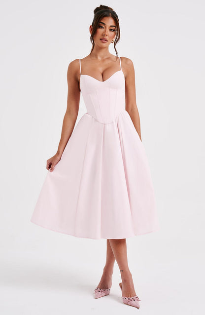 MAILEEN | Elegantes Midi Kleid im Corset Stil