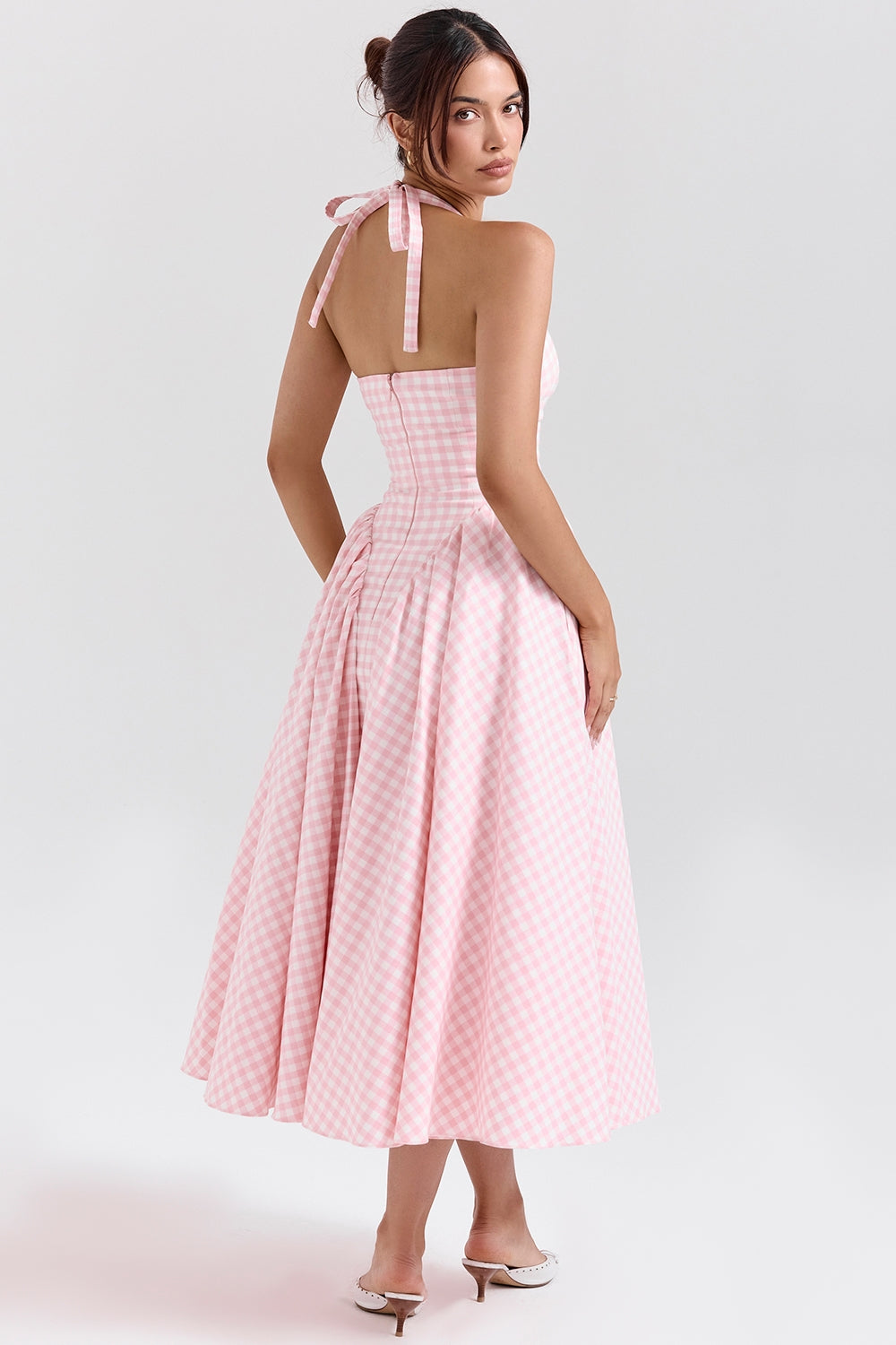 CHEYENNE | Luxuriöses Midi-Kleid mit Tiefem Ausschnitt