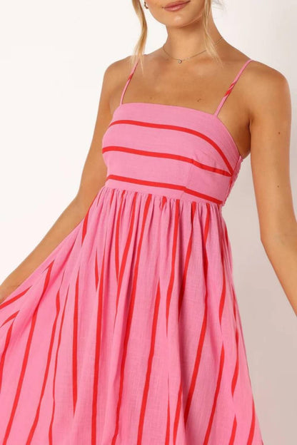 MEYRA | Sommer Gestreiftes Maxikleid