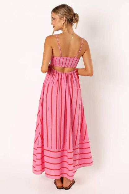 MEYRA | Sommer Gestreiftes Maxikleid