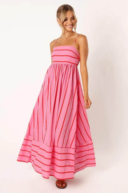 MEYRA | Sommer Gestreiftes Maxikleid